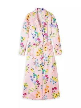 Petite Plume | Floral Silk Tie-Waist Robe,商家Saks Fifth Avenue,价格¥1998