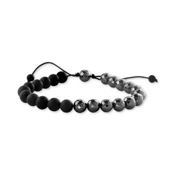 Effy | EFFY® Men's Onyx & Hematite Beaded Black Cord Bolo Bracelet,商家Macy's,价格¥581
