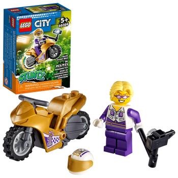 商品LEGO | LEGO City Selfie Stunt Bike 60309 Building Kit; Fun Selfie Stick Stunt Bike Toy for Kids (14 Pieces),商家Zappos,价格¥58图片