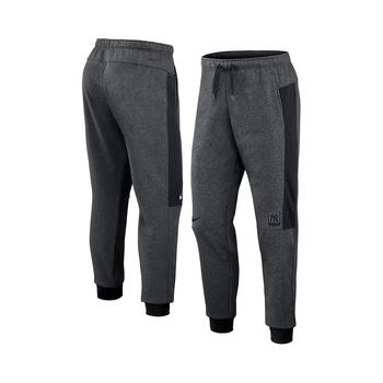 NIKE | Men's Heathered Gray, Black New York Yankees Authentic Collection Flux Performance Jogger Pants商品图片,