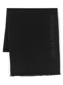 推荐EMPORIO ARMANI - Logo Wool Scarf商品