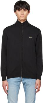 Lacoste | Black Zip-Up Sweater商品图片,5.1折