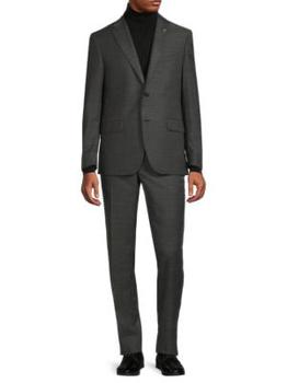 商品Corneliani | 2-Piece Checked Virgin Wool Suit,商家Saks OFF 5TH,价格¥4342图片