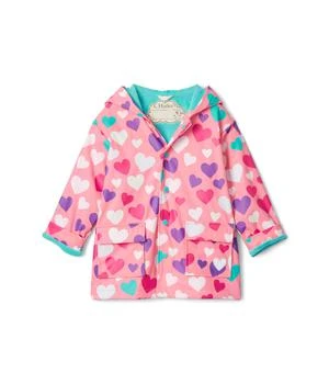 Hatley | Colourful Hearts Colour Changing Raincoat (Toddler/Little Kids/Big Kids),商家Zappos,价格¥437