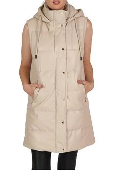 Love Token | Cali Long Puffer Vest In Beige,商家Premium Outlets,价格¥1017