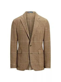Ralph Lauren | Glen Check Silk, Linen, & Wool-Blend Two-Button Sport Coat 独家减免邮费