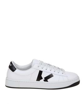 kenzo鞋正品, Kenzo | Kenzo Women's White Leather Sneakers商品图片 