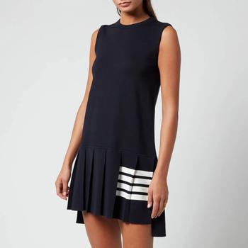 thom browne代购, Thom Browne | Thom Browne Women's Mini Sleeveless Pleated Dress - Navy商品图片 5折