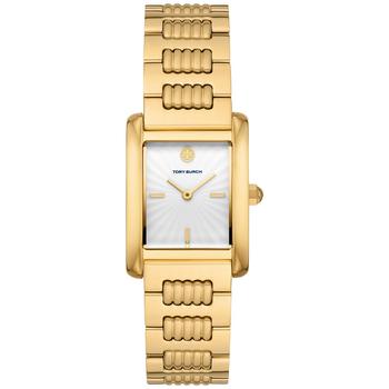 tory burch eleanor精选, Tory Burch | Women's The Eleanor Gold-Tone Stainless Steel Bracelet Watch 24mm商品图片 