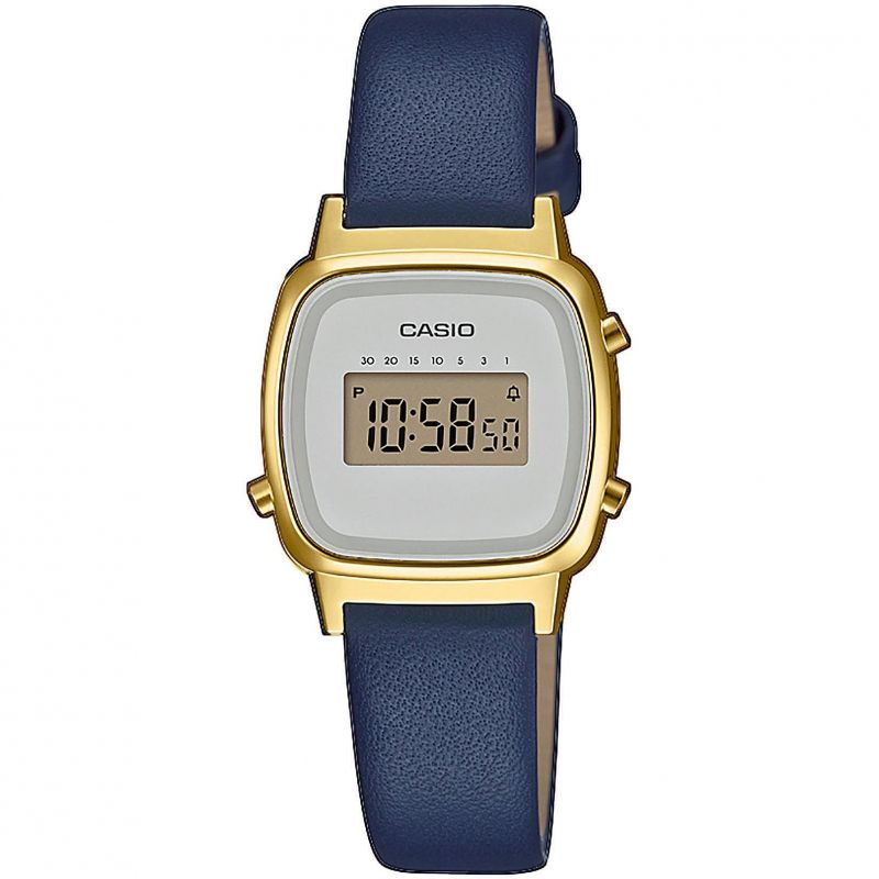 推荐Ladies Casio Digital Leather Watch LA670WEFL-2EF 卡西欧手表商品