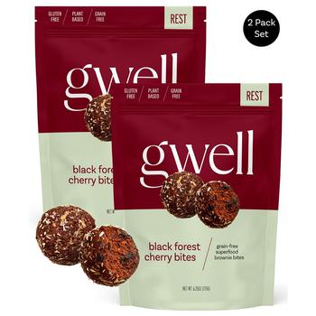 商品Rest Black Forest Cherry Gluten Free Wellness Bites Snack Gift Pack, 14 Servings, Vegan图片