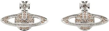 Vivienne Westwood | Silver Mini Bas Relief Earrings,商家Ssense US,价格¥1230