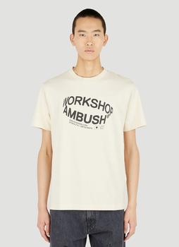 Ambush | Revolve Logo Print T-Shirt in Cream商品图片,7折