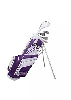 商品Sportsman's Supply | Set of 5 Purple and White Tour X Size 2 Purple Jr Golf Set with Stand Bag 3.25',商家Belk,价格¥2432图片