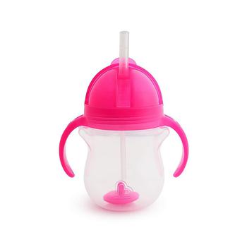 商品Any Angle Click Lock Weighted Straw Trainer Cup, Pink, 7oz图片