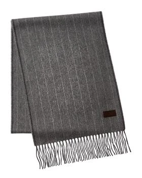 推荐Hickey Freeman Chalk Stripe Cashmere Scarf商品