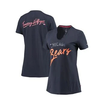 Tommy Hilfiger | Women's Navy Chicago Bears Riley V-Neck T-shirt 7.4折