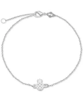 Giani Bernini | Pineapple Chain Ankle Bracelet in Sterling Silver,商家Macy's,价格¥142