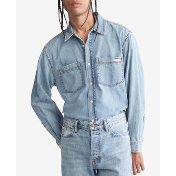 Calvin Klein | Men's Origin Blue Denim Shirt商品图片,