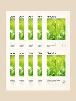 商品Essential Green Tea Mask Sheet Set (10 Sheets),商家W Concept,价格¥139图片