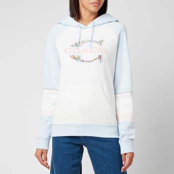 推荐Coach Women's Athletic Hoodie - White/Blue商品