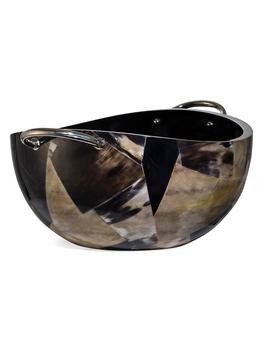 商品LADORADA | Bull Horn Veneer, Wood & German Silver Serving Bowl,商家Saks Fifth Avenue,价格¥3006图片