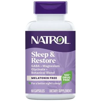 Natrol | Sleep & Restore Melatonin Free Capsules,商家Walgreens,价格¥187
