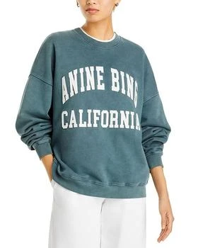 ANINE BING | Miles Cotton Logo Sweatshirt,商家Bloomingdale's,价格¥1487