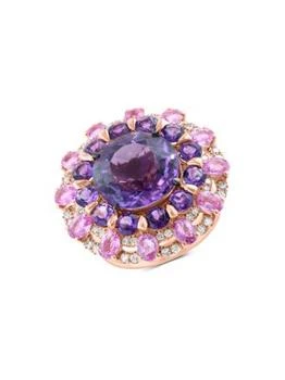 Effy | 14K Rose Gold & Multi Stone Ring,商家Saks OFF 5TH,价格¥23270