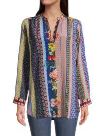 product Garden Astrid Silk Tunic Top image