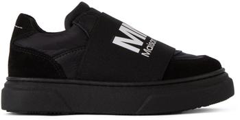 MAISON MARGIELA | Kids Black Logo Slip-On Sneakers商品图片,额外8.5折, 独家减免邮费, 额外八五折