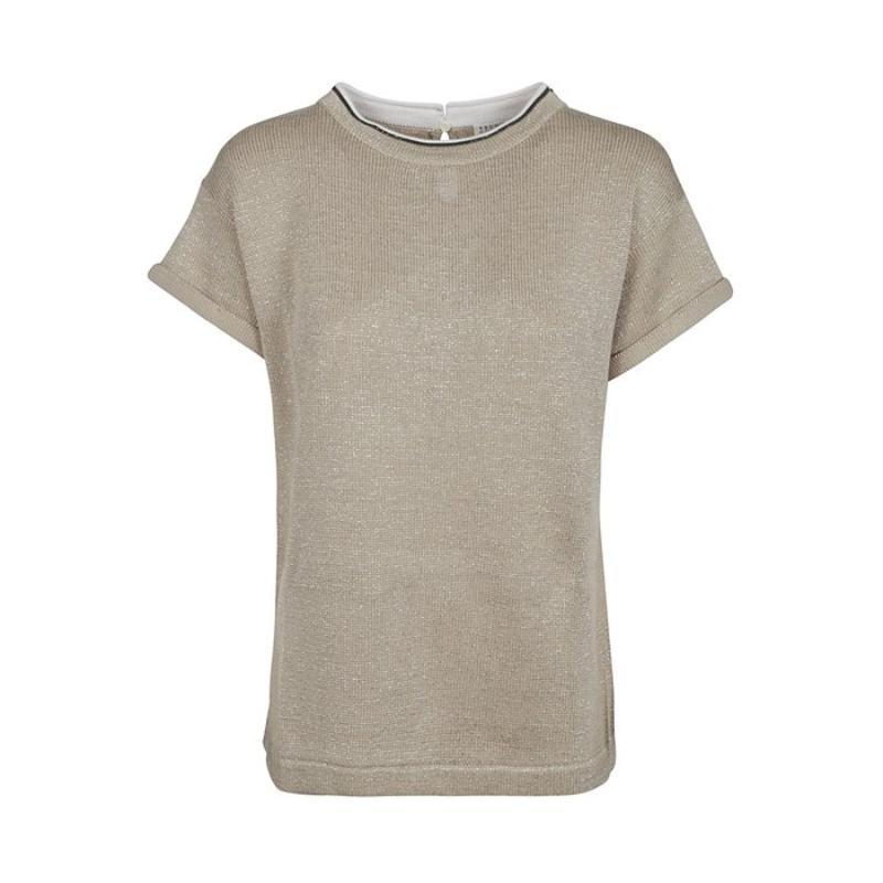 推荐BRUNELLO CUCINELLI 女士米色棉质T恤 M74767400-CO257商品