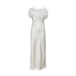 推荐Boheme Slip Dress with feathers商品