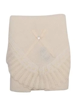 Paz Rodriguez | Paz Rodriguez Bow Detailed Knitted Blanket,商家Cettire,价格¥926