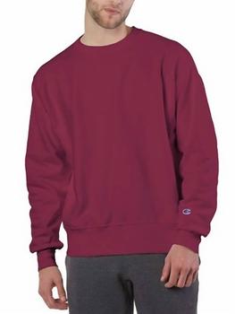推荐Men'S Reverse Weave Crew Sweatshirt in Cardinal商品