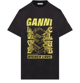 Ganni | 徽标T恤商品图片,独家减免邮费