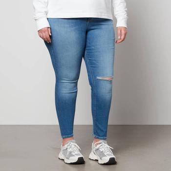 Calvin Klein Jeans Plus High-Rise Stretch-Denim Skinny Jeans,价格$96.07