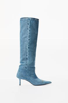 亚历山大·王精选, Alexander Wang | VIOLA 65 SLOUCH BOOT IN WASHED DENIM商品图片 