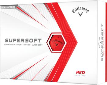 商品Callaway 2021 Supersoft Matte Red Golf Balls图片