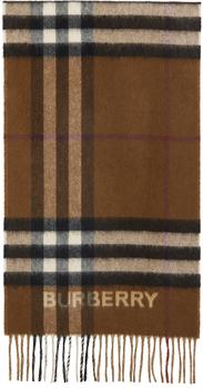 春装burberry围巾, Burberry | 棕色 Contrast Check 围巾商品图片 