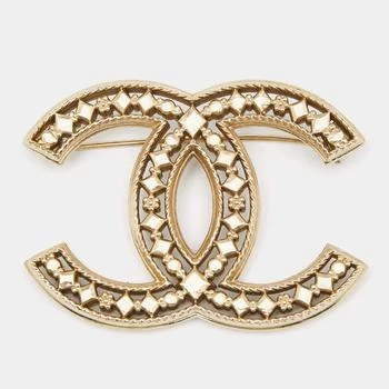 Chanel | Chanel CC Gold Tone Brooch,商家The Luxury Closet,价格¥4350