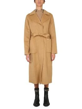 Michael Kors | Michael Michael Kors Belted Long-Sleeved Coat 5.2折, 独家减免邮费