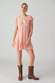 Urban Outfitters | Urban Renewal Remnants Tiered Mini Dress商品图片,5折, 1件9.5折, 一件九五折