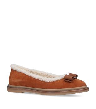 菲拉格慕女鞋, Salvatore Ferragamo | Shearling-Lined Varina Flats商品图片 