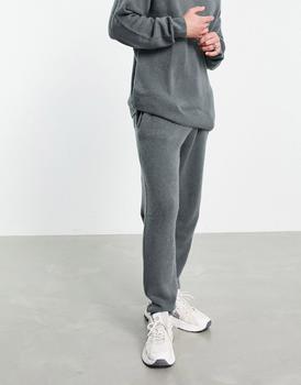 推荐Topman oversize knitted jogger in charcoal商品