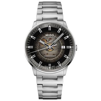 MIDO | Men's Swiss Automatic Commander Gradient Stainless Steel Bracelet Watch 40mm商品图片,