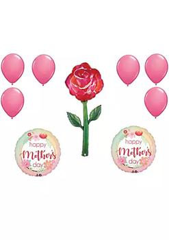 推荐LOONBALLOON Mother's Day Theme Balloon Super Set, 5 Foot Fresh Picks Watercolor Rose Balloon, 28 Inch Jumbo Mother's Day Filtered Ombre Balloon and 6x Latex Balloons商品