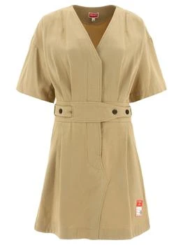 Kenzo | Kenzo V-Neck Workwear Mini Dress 4.7折