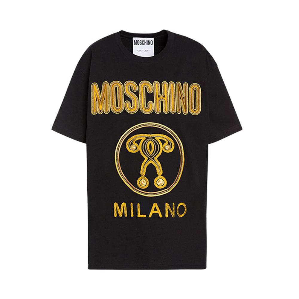 女装迪桑特羽绒服, Moschino | Moschino 莫斯奇诺 黑色棉女装短体恤 J0711-0540-7555商品图片 独家减免邮费
