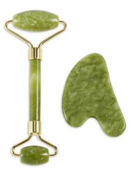 Jill & Ally | 2-Piece Jade Roller & Gua Sha Set,商家Saks OFF 5TH,价格¥188